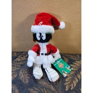 Vintage Limited Edition Warner Brothers Marvin the Martian Christmas Plush- Stil